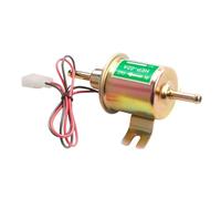 Pompe à carburant électrique universelle 12 V 24 V, basse pression, boulon de fixation, fil, essence diesel HEP-02A, for carburateur de voiture, moto, VTT(12V Gold)