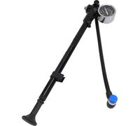 Pompe à choc pour vélo 300psi en alliage d'aluminium Fourche avant et air arrière avec manomètre noir