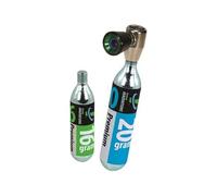 Pompe à CO2 avec cartouches argent/noir
