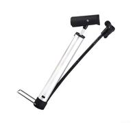 Pompe à cylindre à air, alliage d'aluminium compact pour VTT avec double compatibilité de valve et construction prête à l'emploi (4 x 11 x 32 argenté)