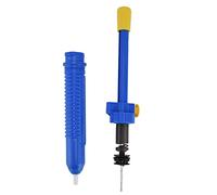 Pompe à Dessouder Électrique, Puissante, Matériau ABS, Bleu et Jaune, Portable, 33 cm - Aspiration Forte, Anti - Dérapant, Pour Éliminer Résidus d'Étain