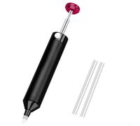 Pompe à dessouder portable - Sucker à souder - Buse en silicone haute température - Corps en alliage d'aluminium pour PCB Electronique - Tubes de rechange inclus