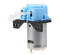 Pompe à dosage DC Klanata 12V / 24V DC, pompe péristaltique auto-amorçage avec connecteur, direction réglable, pour l'analyse chimique du laboratoire d'aquarium (Bleu)