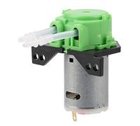 Pompe à dosage DC Klanata 12V / 24V DC, pompe péristaltique auto-amorçage avec connecteur, direction réglable, pour l'analyse chimique du laboratoire d'aquarium (Vert)
