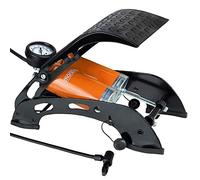 Pompe à Double Cylindre Acier manomètre Max 7 Bar vélo pneus 2 x 125mm Matelas