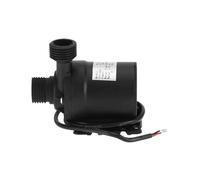 Pompe à eau 12/24 V, haute pression, ultra silencieuse, 800 l/h, faible bruit, pour aquarium, recirculation de l'eau, petite pompe de renfort, 1 pièce (Noir)