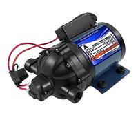 Pompe à eau 12 V, 7 GPM 60 PSI Pompe à membrane d'eau avec FNPT 1,27 cm, HY-70601T, pompe de lavage, avec filtre et adaptateur, pompe de rechange EF7000-BOX, pour irrigation agricole, camping-car