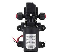 Pompe à Eau 12V Haute Pression, Pompe à Eau Auto-Amorçante 12V Pompe à Amorçage Automatique 5L/min 60W, pompe à eau camping car bateaux pour Caravane Bateau VR 115Psi