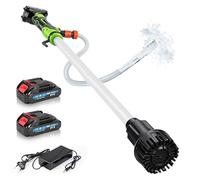Pompe à eau à batterie avec 2 batteries rechargeables, pompe à eau sans fil, débit maximal 3000 l/h et hauteur d'alimentation 10 m, pompe à pression submersible compatible avec batterie Makita de