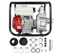 Pompe à eau à essence 4 temps 4,8 kW (6,5 CV) - Auto-amorçante - Pompe de refoulement d'eau avec raccord de 2" - Hauteur de refoulement de 36 m³/h et 28 m - Pour arrosage et drainage du jardin