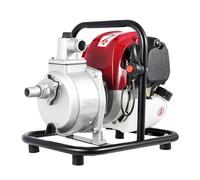Pompe à eau à essence 4 temps - Pompe de jardin - Pompe de bassin portable - Pompe d'arrosage de jardin monocylindre - Pompe centrifuge - Moteur à essence haute pression - 38 CC 1200 W 8500 tr/min