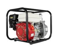 Pompe à eau à essence 6,5 HP - Moteur 4 temps 210 cc - Pompe de jardin 36 m³/h - Pompe manuelle avec raccord de 2 pouces - Démarrage par câble pour les terres agricoles, les champs de fruits et le