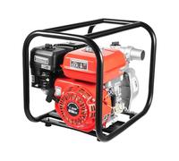 Pompe à eau à essence 7,5 CV, 4 temps, monocylindre 212 cc, avec conduite d'eau de 7,5 m, pompe de jardin pour l'irrigation des terres agricoles et le changement d'eau dans les piscines