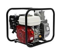 Pompe à eau à essence 7,5 CV - 60 000 l/h - Hauteur de refoulement : 30 m - Hauteur d'aspiration : 7 m - Raccord : 7 pouces - Pompe à eaux usées avec moteur 4 temps - Démarrage par câble - Pied en