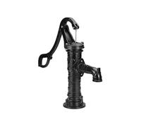 VEVOR Pompe à Eau Manuelle, Pompe à Main Fonte Jardin pour Puits à Bras, Style Vintage, Hauteur de Relevage Maximale 7 m, Poignée Ergonomique, Décoration pour Extérieur, Étang, Cour, Terrasse, Noir