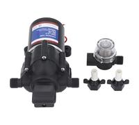 Pompe à eau à membrane 45 psi 2,9 gal/min, électrique, auto-amorçante, portable, mini-pompe de surpression pour camping-car, yacht, alimentation en eau domestique, sortie 12,7 mm (12V)