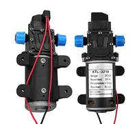 Pompe à Eau Auto-amorçante, DC 12V 8L/min 100W Pompe à Eau à Diaphragme Haute Pression Pompe de pulvérisateur à amorçage automatique pour Voiture Camping-car Bateau Caravane Camion, Noir