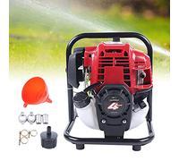 Pompe à eau avec moteur à essence 4 temps 1" monocylindre haute pression Pompe de jardin monocylindre, refroidisseur à air, flottabilité maximale 30 m, 1,2 kw, 8500 tr/min