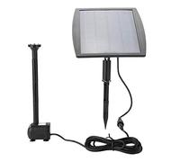Pompe à eau avec source d'énergie solaire de 2,5 W, batterie 9 W, batterie haute capacité de 2 200 mAh, pour étang, piscine, plantes de jardin, aquarium