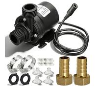 Pompe à Eau Brushless DC 12V, Mini Tauchpumpe avec Axe en Céramique, Pompe à Eau pour la Circulation Aquarium, 800 L/H, Hauteur 5 m, Pour Bassin, Fontaine, Piscine