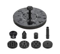 Pompe à eau de fontaine solaire pour bain d'oiseaux - Mini pompe de fontaine à énergie solaire améliorée, kit de panneau solaie sur pied de 1,5 W, fontaies d'eau de jardin, étang, piscine et extérie