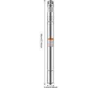 Pompe à eau de puits profond, haute efficacité, construction durable, 220V, EU