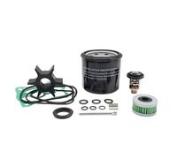 Pompe à Eau de Refroidissement pour Moteur Hors-Bord BF60A 60 CV, pour kit de réparation avec Thermostat, pour Filtre à Huile, pour Bouchon de vidange de Carburant, pour Joint et goupille d'entretien
