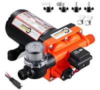 Pompe à eau douce RV DC 12 V 5,5 GPM 60 PSI avec interrupteur automatique à membrane auto-amorçante pour camping-car, marine, yacht, irrigation agricole
