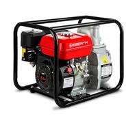 Pompe à eau EBERTH 6,5 CV avec 60.000l/h et 30m de hauteur de refoulement, raccord 3 pouces, pompe de jardin pour eaux sales avec moteur 4 temps et 7m de hauteur d'aspiration