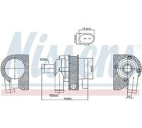 Pompe à eau électrique 831063 NISSENS pour SKODA AUDI VW SEAT