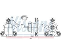 NISSENS 831078 Pompe de circulation d'eau, chauffage auxiliaire