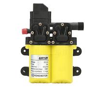 Pompe à eau électrique à membrane à double aspiration et auto-amorçante, pompe à eau 12 V 100 W pour caravane, bateau et nettoyage de voiture, haute efficacité, hauteur (coquille jaune)