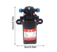 Pompe à eau électrique agricole à haute pression micro,pompe à eau de lavage de voiture de jet de diaphragme Durable DP-521 12V 70PSI 3.5L/min - Type Black