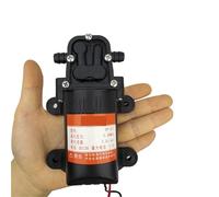 Pompe à eau électrique agricole micro haute pression noire à membrane, 12 V CC, 70 PSI, 3,5 L/min, 0,48 MPa, for lavage de voiture.(DC12V and 2A Adapter)