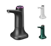 Pompe à eau électrique avec socle, distributeur d'eau rechargeable par USB, pompe à eau automatique portable pour la maison, la cuisine, le bureau (noir)