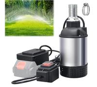 Pompe à Eau Electrique, Submersible Pompe Vide Cave 21V, Compatible avec Makita 18V Batterie, Débit Puissant 4800L/H, Hauteur de Refoulement 5-8m, pour Jardin, Irrigation Agricole, Drainage