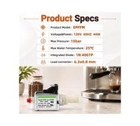 Pompe à Eau EP5FM pour Machine à Café, 120 V, 60 Hz, 46 W, Compatible avec les Machines à Expresso pour Ulka et pour