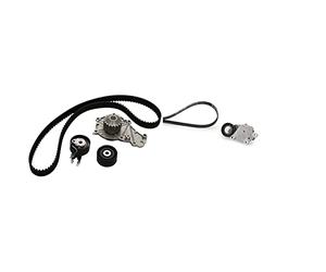 Pompe à eau et kit de courroie crantée Gates KP15598XS & Gates K026PK975 Jeu de courroies multipistes