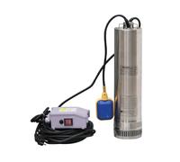 Pompe à eau immergée de puits 4 turbines avec flotteur diamètre 125mm 230V 750W DRAKKAR - 08105