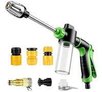 Pompe à Eau Jetterix Originale jetterix Haute Pression avec 3 poignées réglables et Design Portable，Jetterix Pistolet et Lance Haute Pression pour Tuyau d'Arrosage, Buse Haute Pression Multifonction.