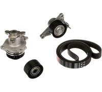 Pompe à eau+Jeu de courroie trapézoïdale à nervures KP17PK1705 GATES NISSAN