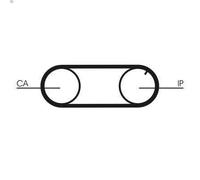 Pompe à eau + kit de courroie crantée CONTITECH CT704WP2PRO pour 760 2.4 1982-