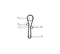 Pompe à eau + kit de courroie de distribution CONTITECH CT1045WP1