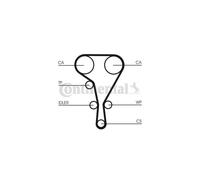 Pompe à eau + kit de courroie de distribution CONTITECH CT1130WP2