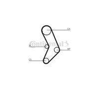Pompe à eau + kit de courroie de distribution CONTITECH CT999WP1