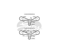 Pompe à eau + kit de courroie de distribution GATES KP25493XS-1