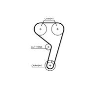 Pompe à eau + kit de courroie de distribution GATES KP2T359HOB