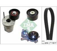 INA Pompe à eau + kit de courroie trapézoïdale 529 0370 30 pour BMW 3 Touring 1