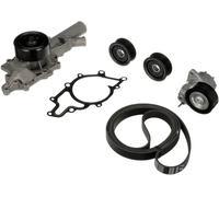 Gates Pompe à eau + kit de courroie d'accessoire KP26PK2260-1 à gorges noir