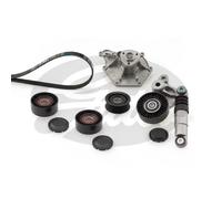 Gates Pompe à eau + jeu de courroie trapézoïdale à nervures KP66PK2500